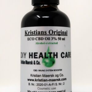 CBD Oil 3% 50 ml. Kristians Original THC 0,2%